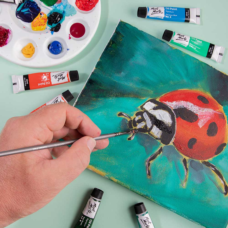 Set De 24 Pinturas Al Óleo Pro En Tubo Mont Marte X 12 Ml 4