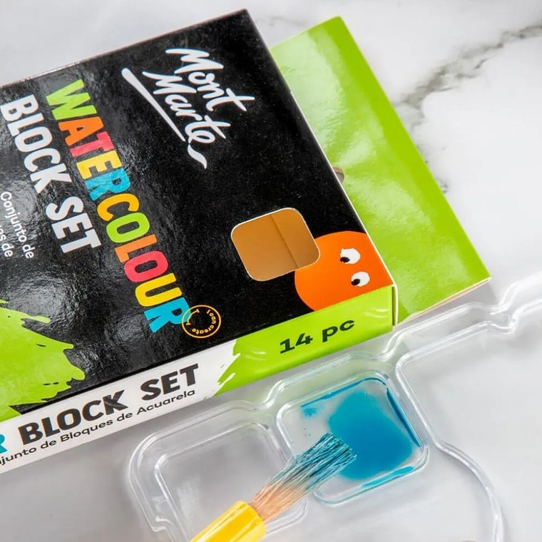 Mont Marte Block Set Acuarelas 12 Colores 5