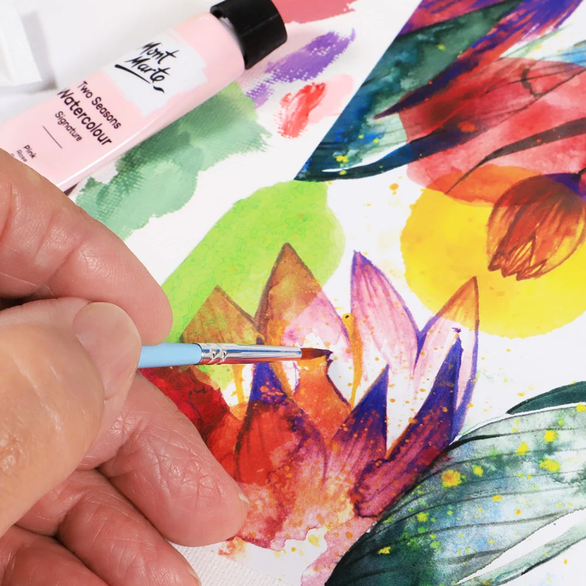 Set Acuarela Pastel Dos Estaciones 18 Pcs X 12 Ml Mont Marte 7