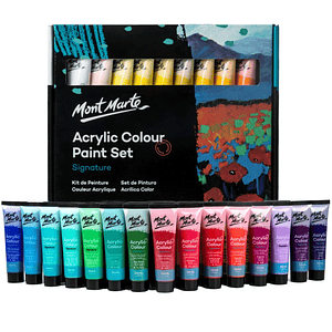 Estuche 36 Pinturas Acrílicas Mont Marte X 36ml