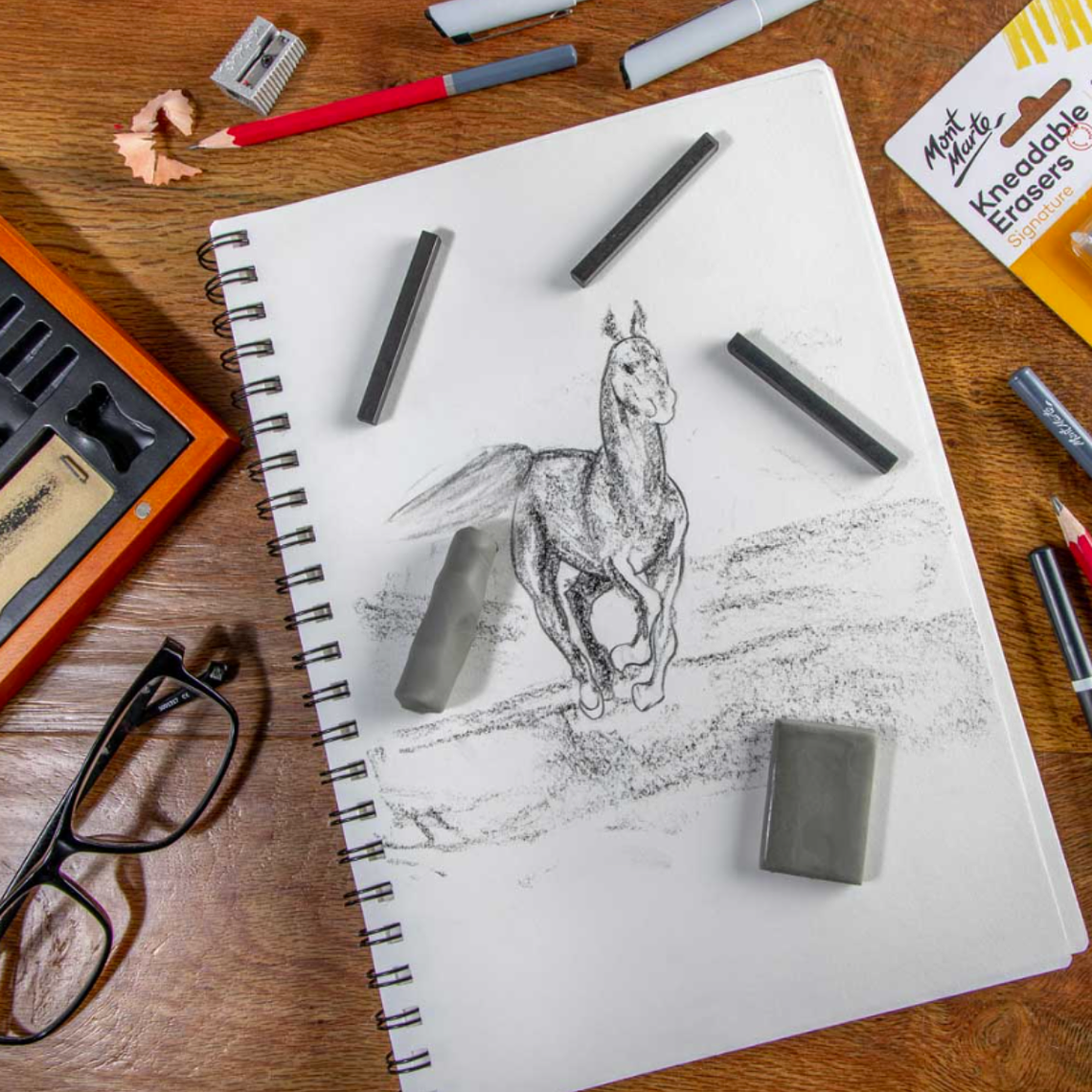 Set 2 Gomas De Borrar Moldeable O Amasable Mont Marte 3