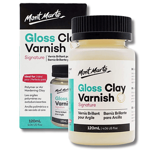 Barniz Brillante Transparente 120ml Para Arcilla y Cerámica Mont Marte