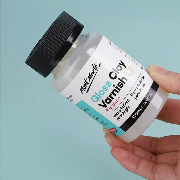 Barniz Brillante Transparente 120ml Para Arcilla y Cerámica Mont Marte 2