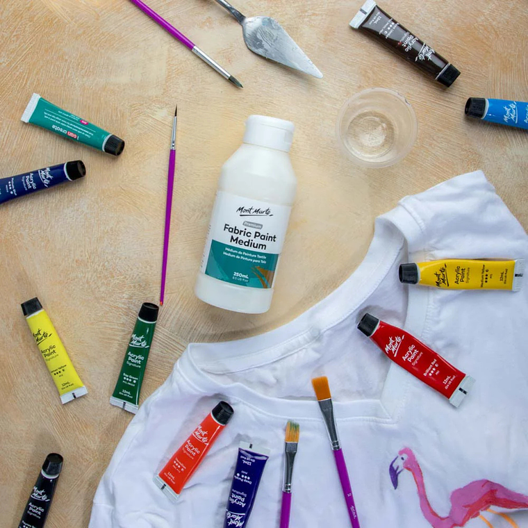 Medium Pintura De Tela A Acrílico Mont Marte 250 Mm 7