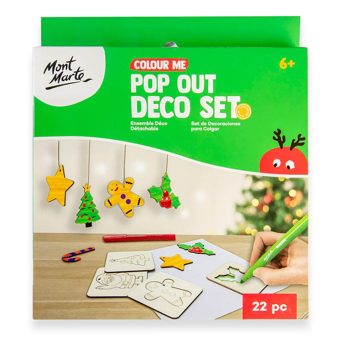 Set Manualidades Niños Crear Adornos De Navidad Mont Marte 1