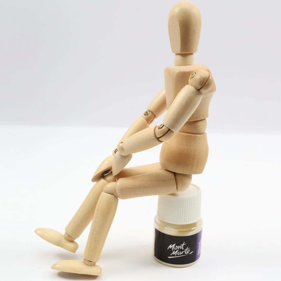 Maniqui Artículado De Madera Para Dibujo Profesional 20 Cm 3