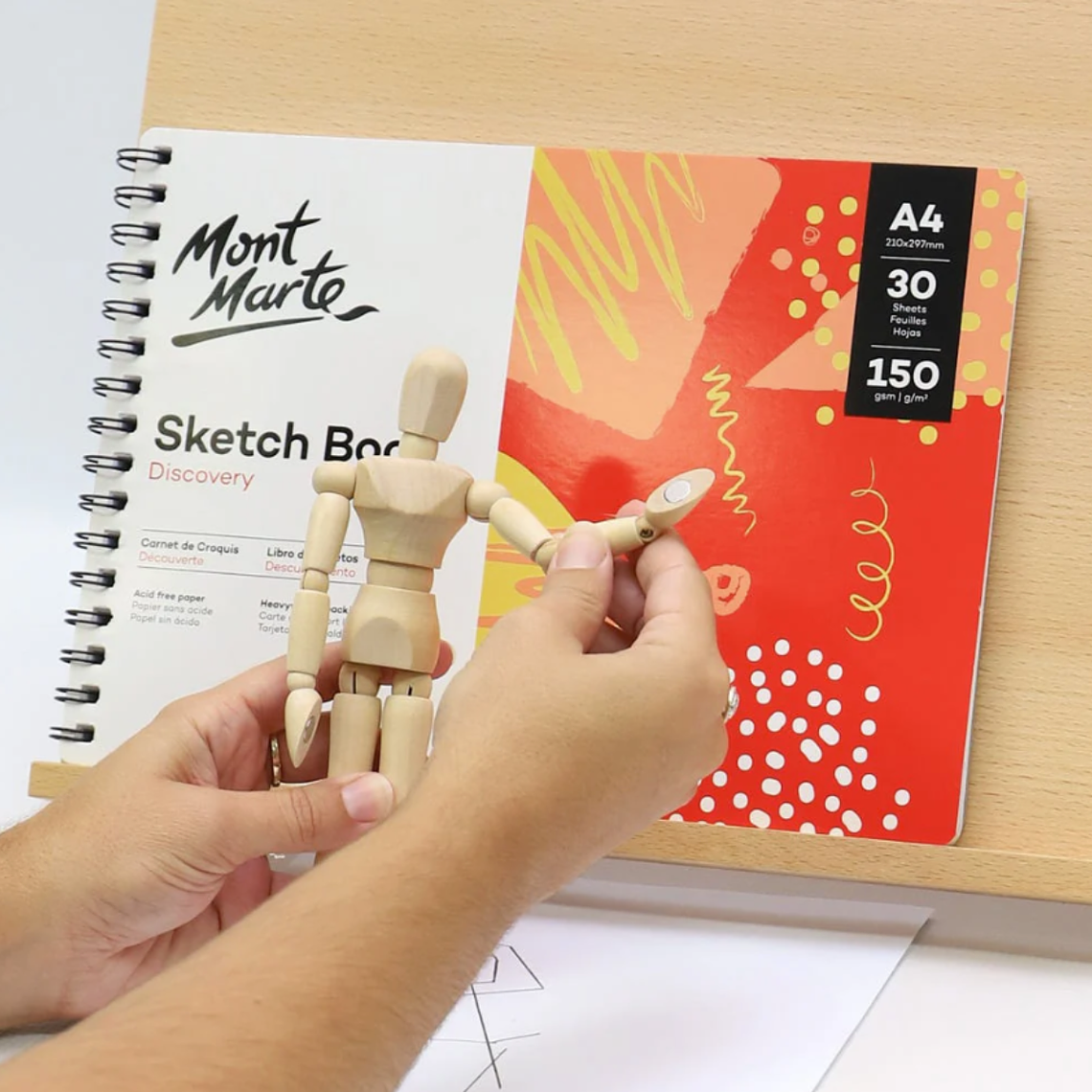 Maniqui Artículado De Madera Para Dibujo Profesional 20 Cm 5