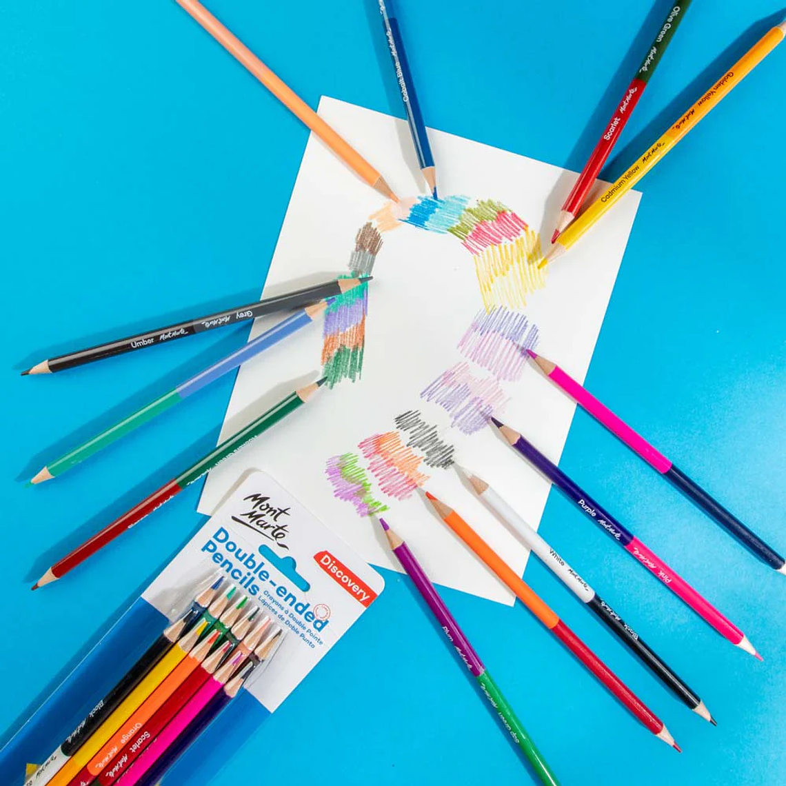 12 Lapices De Colores Doble Punta 24 Colores Mont Marte 8