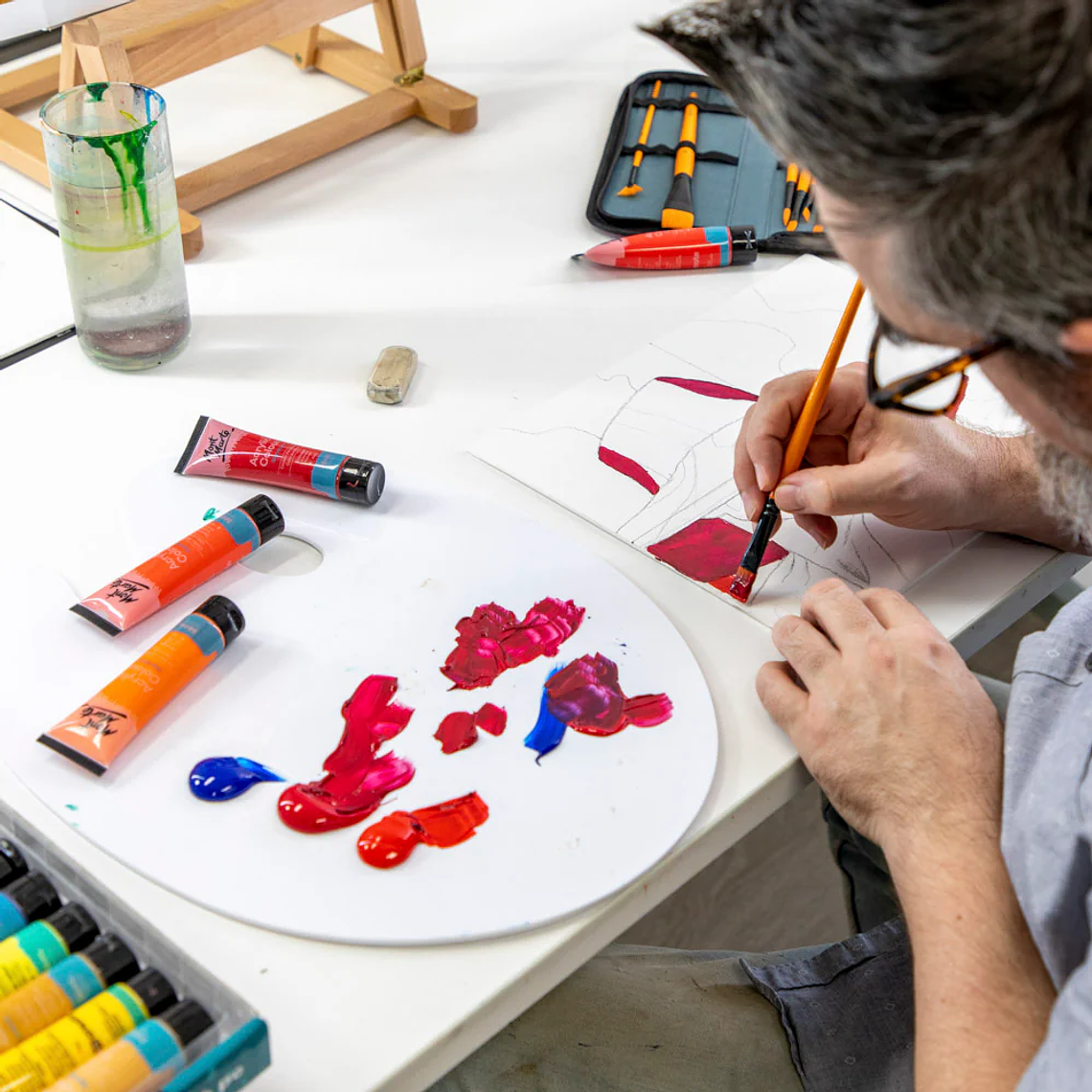 Estuche 48 Pinturas Acrílicas Mont Marte X 36 Ml 11