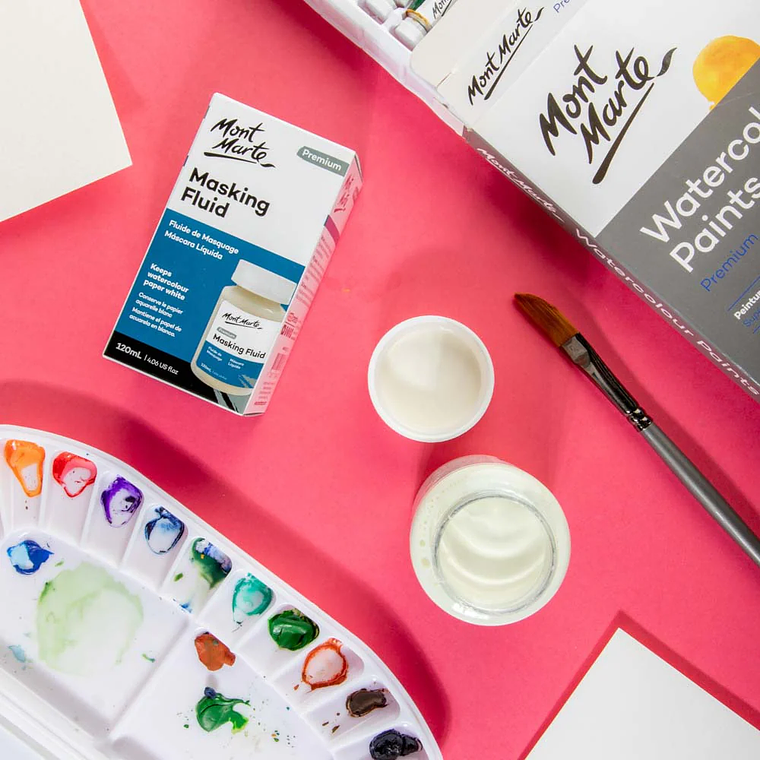 Líquido Enmascarador Para Acuarela Masking 120ml Mont Marte 8