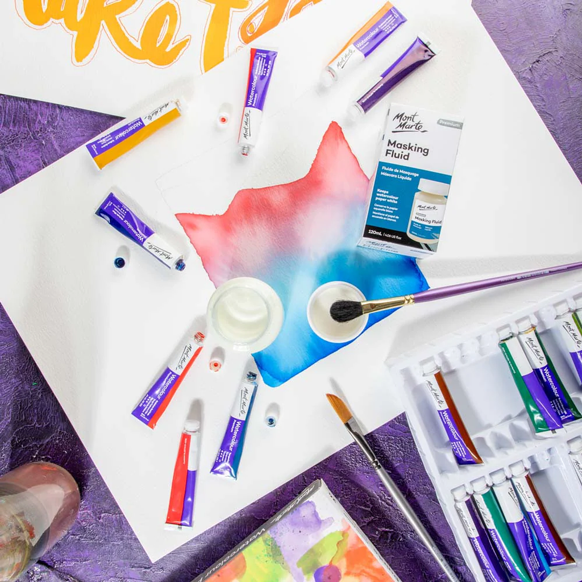 Líquido Enmascarador Para Acuarela Masking 120ml Mont Marte 9