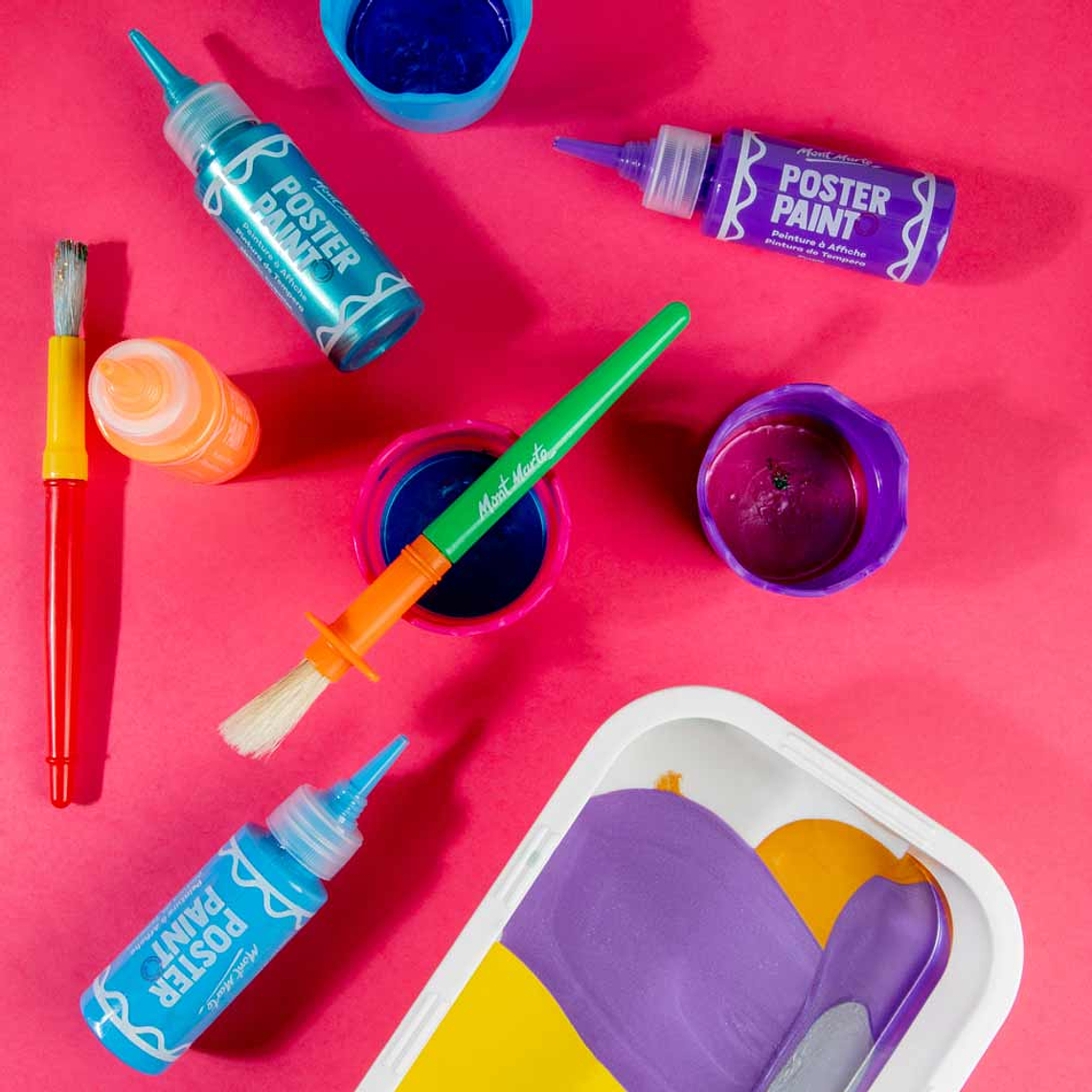 Set 24 Temperas Grandes 60 Ml Mont Marte Con Aplicador 5