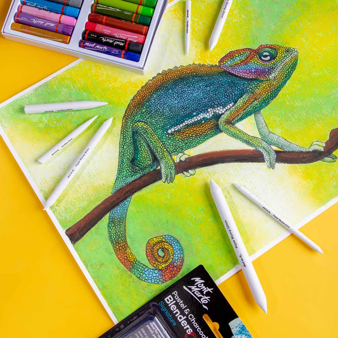 Set De 7 Lápices Difuminadores Para Dibujo Arte Mont Marte 8