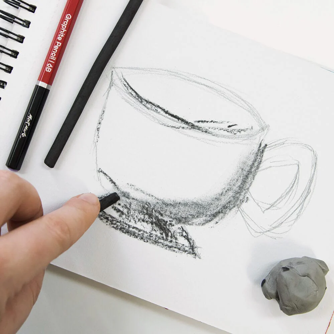 Set 12 Barras De Carboncillo De Sauce Mont Marte 3 Diámetros 6