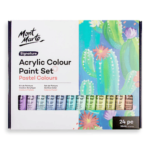 Estuche 24 Pinturas Acrílicas Mont Marte