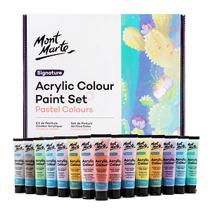Estuche 36 Pinturas Acrílicas Mont Marte X 36ml
