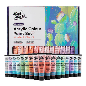 Estuche 48 Pinturas Acrílicas Mont Marte X 36 Ml