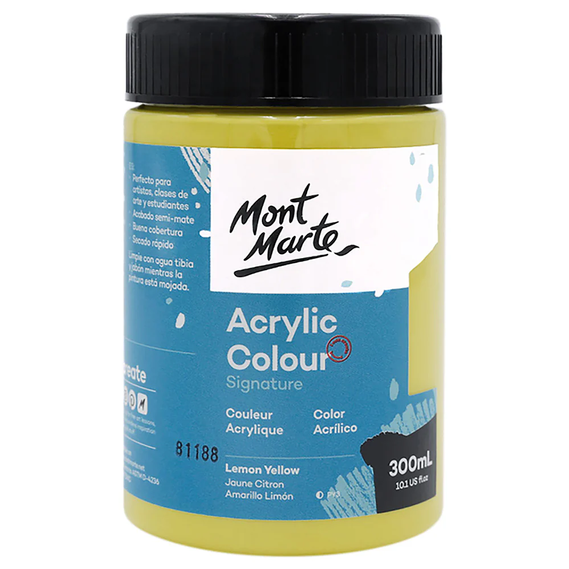 Pintura Acrílica Mont Marte 300 Ml - Varios Colores 3