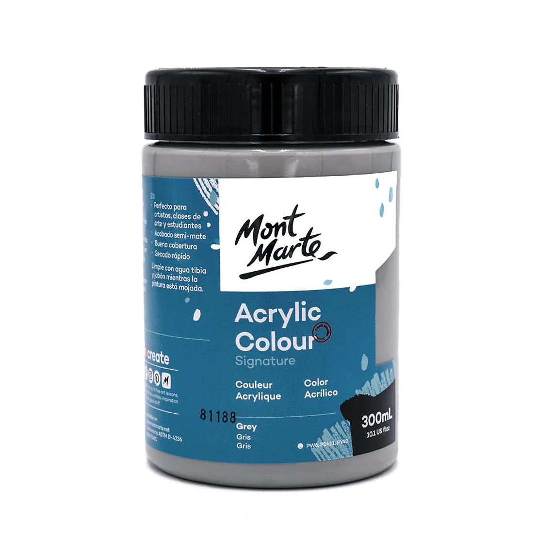 Pintura Acrílica Mont Marte 300 Ml - Varios Colores 7