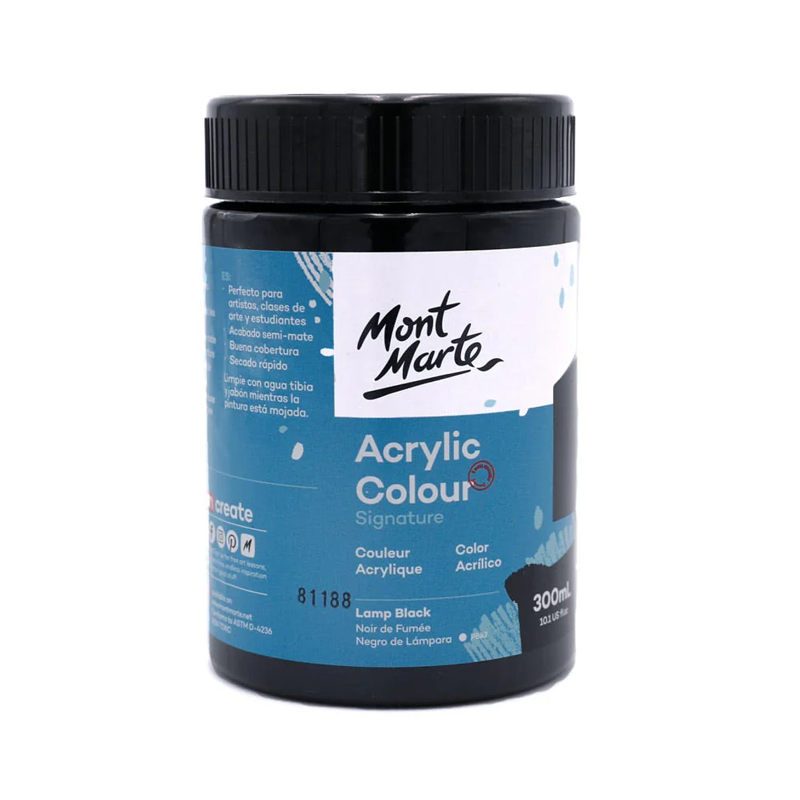 Pintura Acrílica Mont Marte 300 Ml - Varios Colores 9