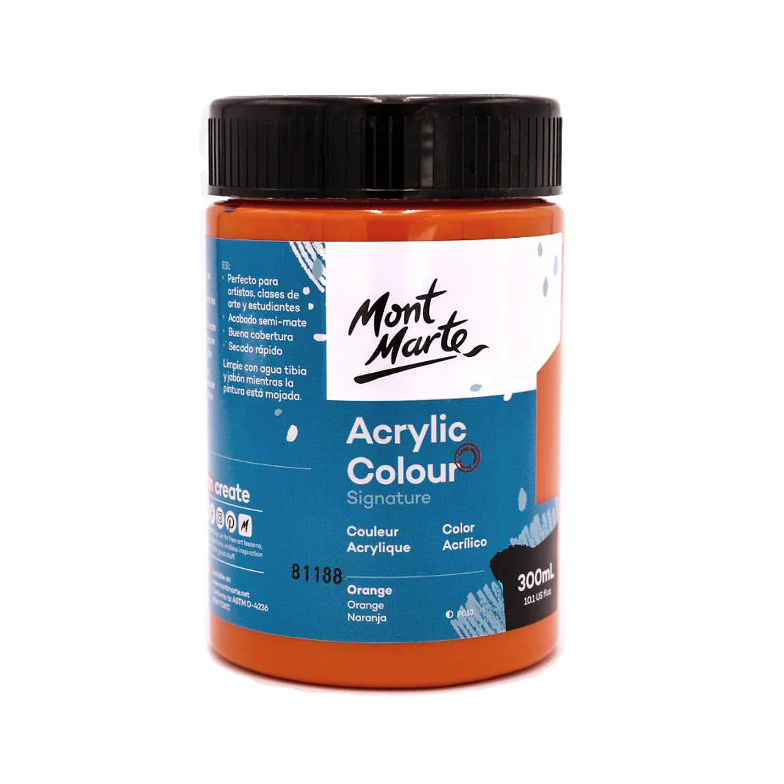 Pintura Acrílica Mont Marte 300 Ml - Varios Colores 10