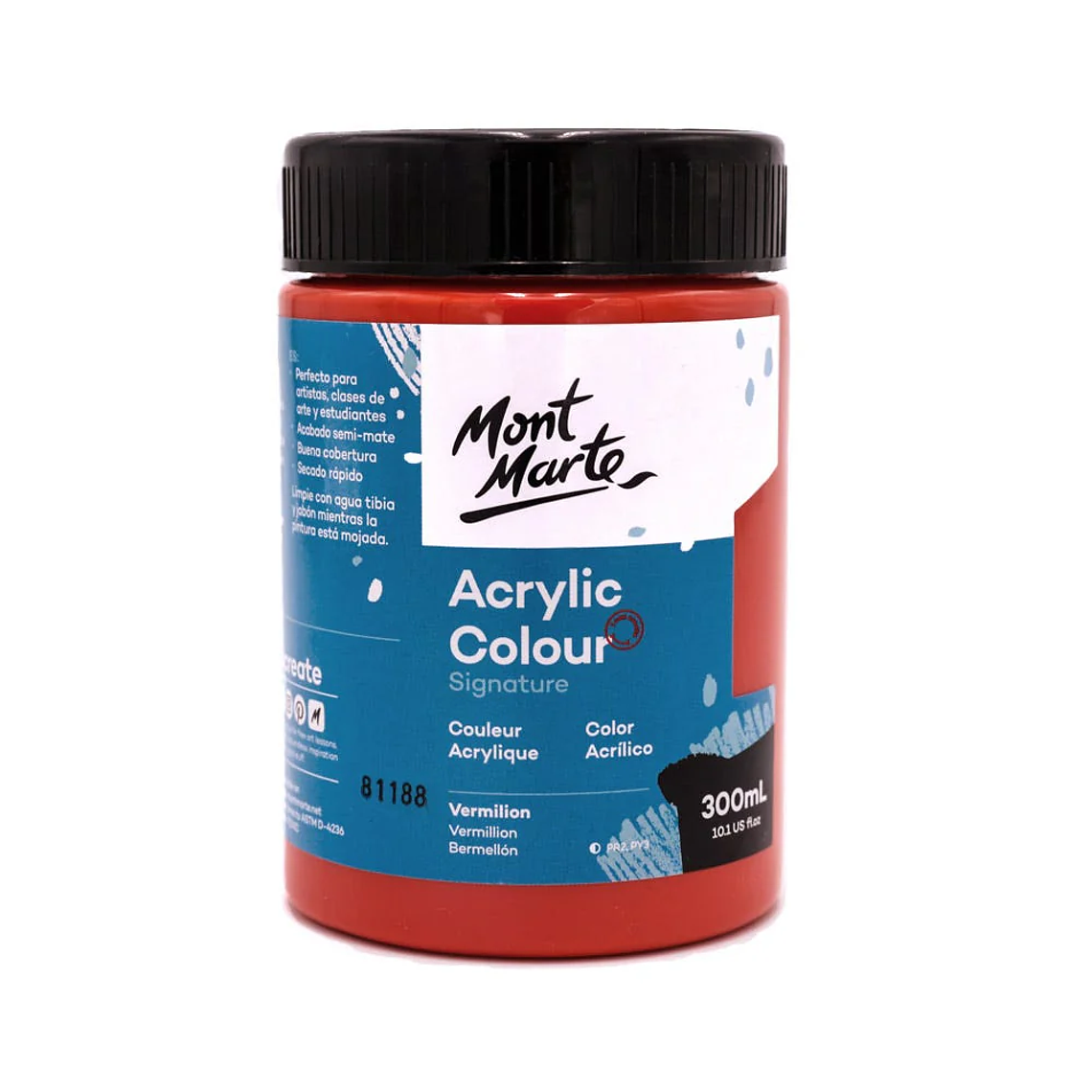 Pintura Acrílica Mont Marte 300 Ml - Varios Colores 15