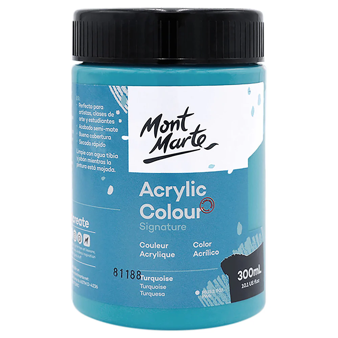 Pintura Acrílica Mont Marte 300 Ml - Varios Colores 18