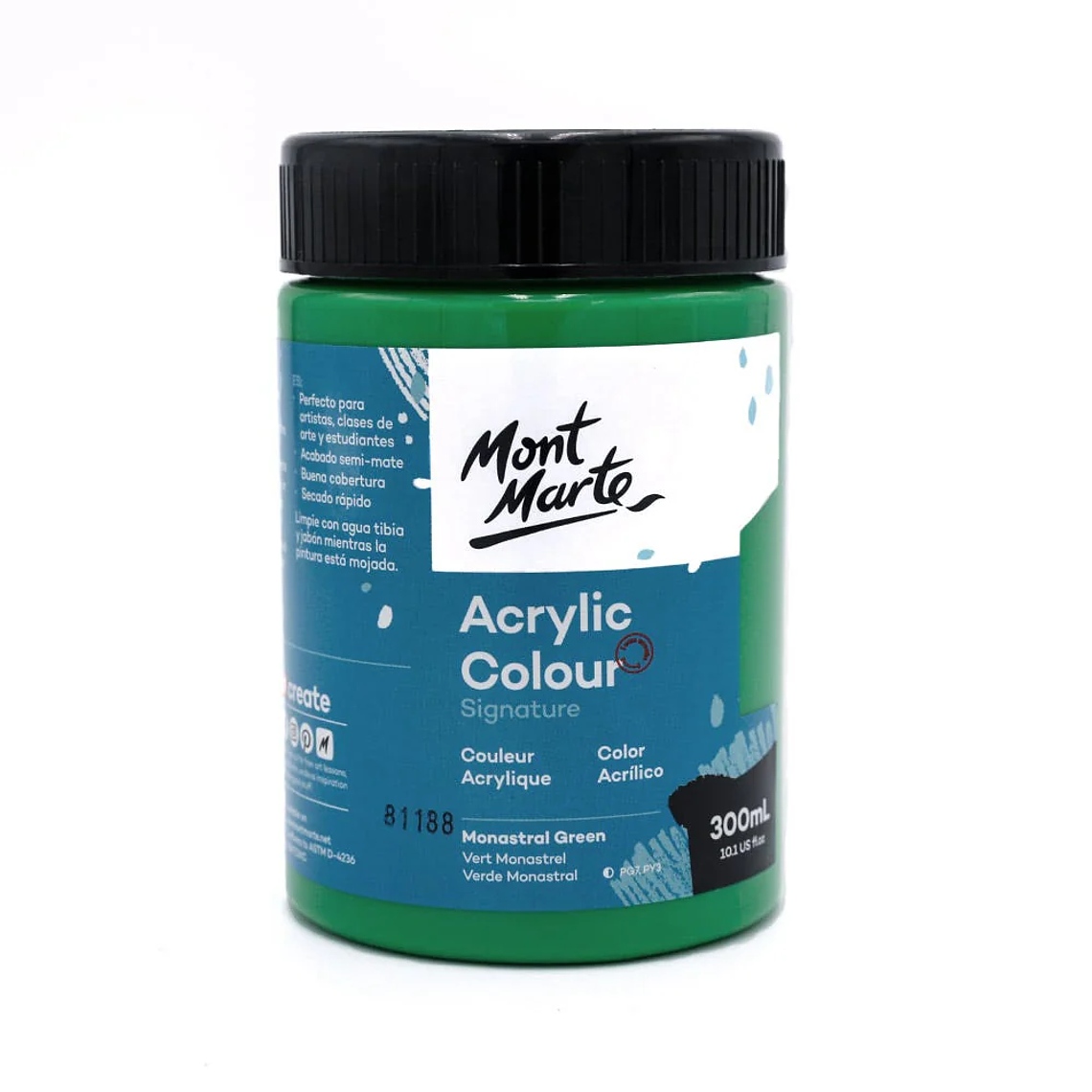 Pintura Acrílica Mont Marte 300 Ml - Varios Colores 20