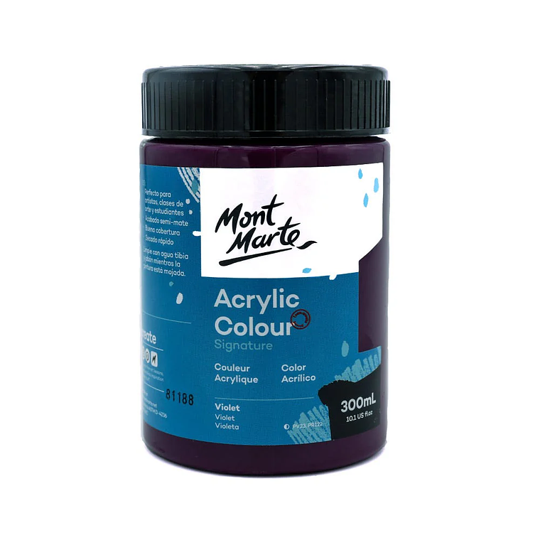 Pintura Acrílica Mont Marte 300 Ml - Varios Colores 22
