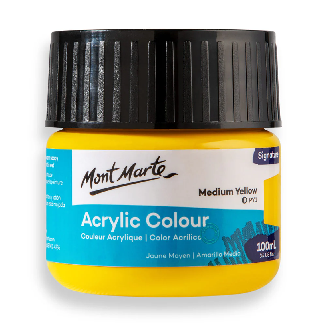 Pinturas Acrílicas Mont Marte 100 Ml Pote Colores 5