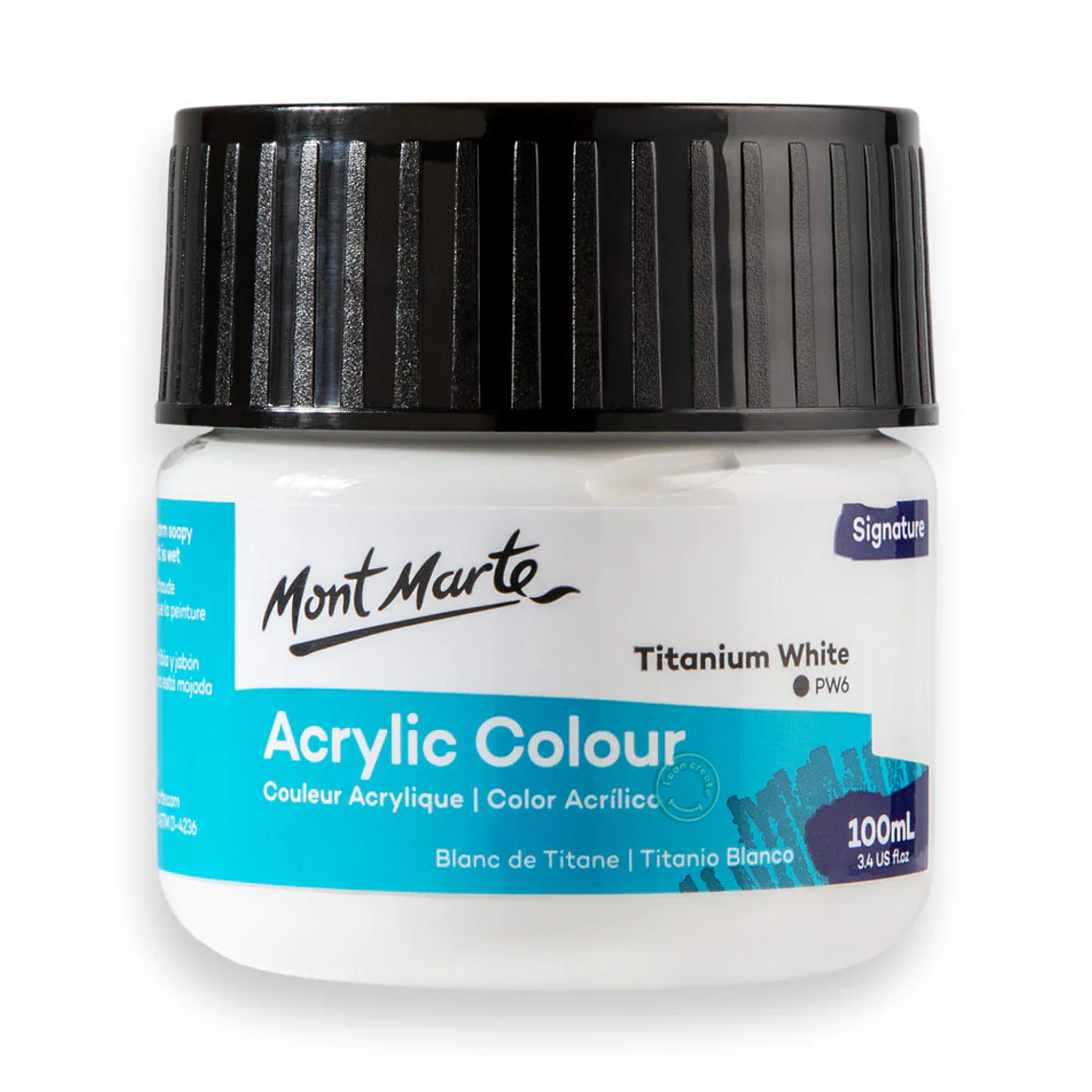 Pinturas Acrílicas Mont Marte 100 Ml Pote Colores 6