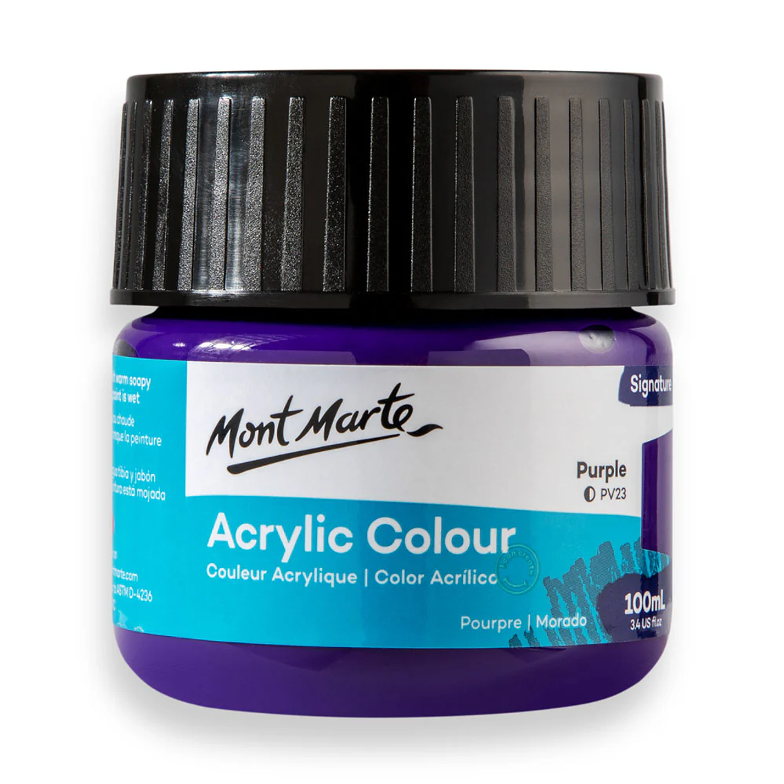 Pinturas Acrílicas Mont Marte 100 Ml Pote Colores 14