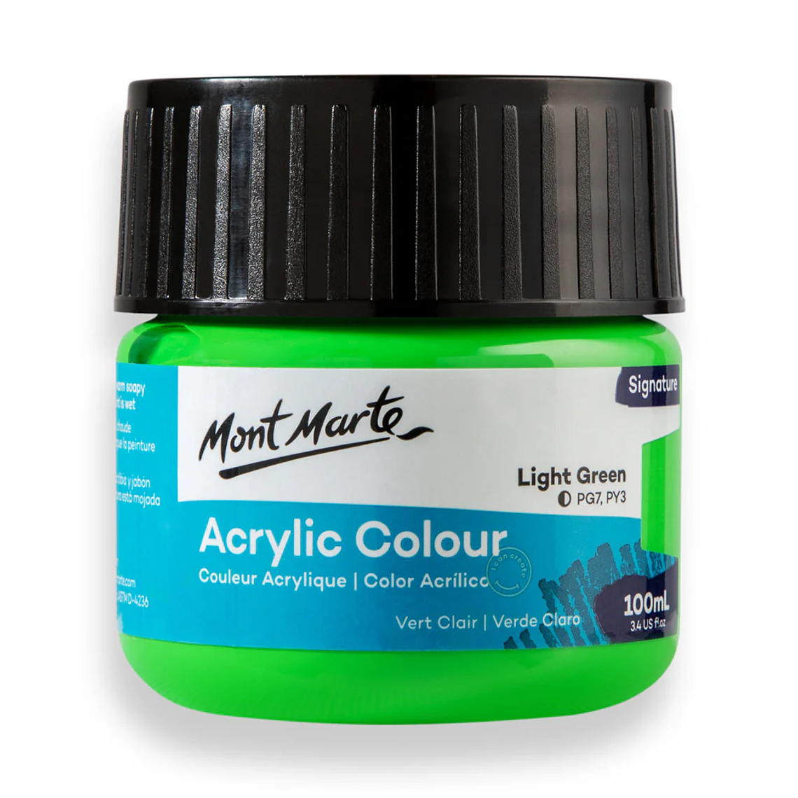 Pinturas Acrílicas Mont Marte 100 Ml Pote Colores 18