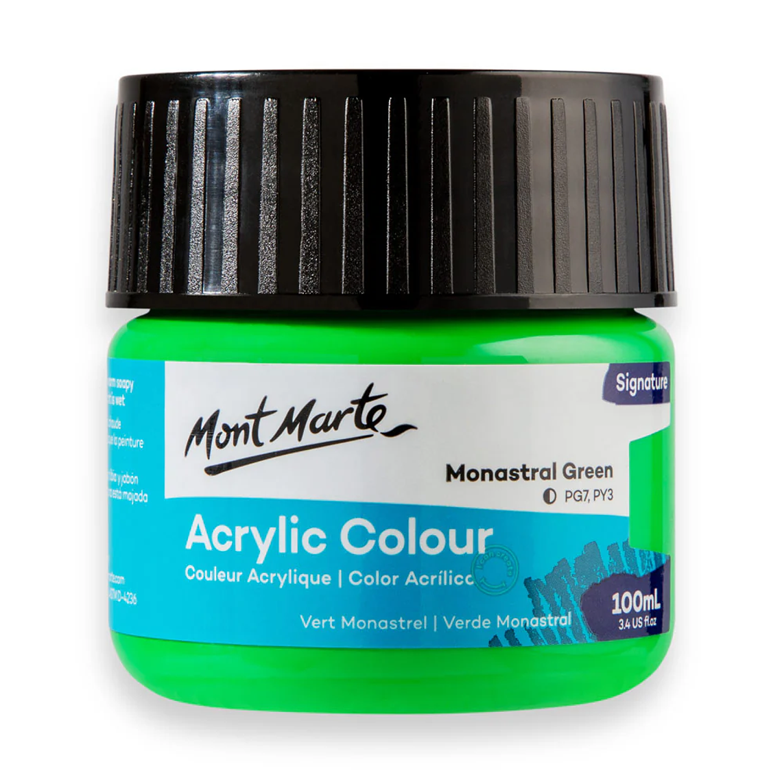 Pinturas Acrílicas Mont Marte 100 Ml Pote Colores 19