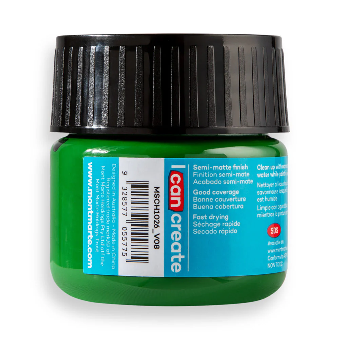 Pinturas Acrílicas Mont Marte 100 Ml Pote Colores 20