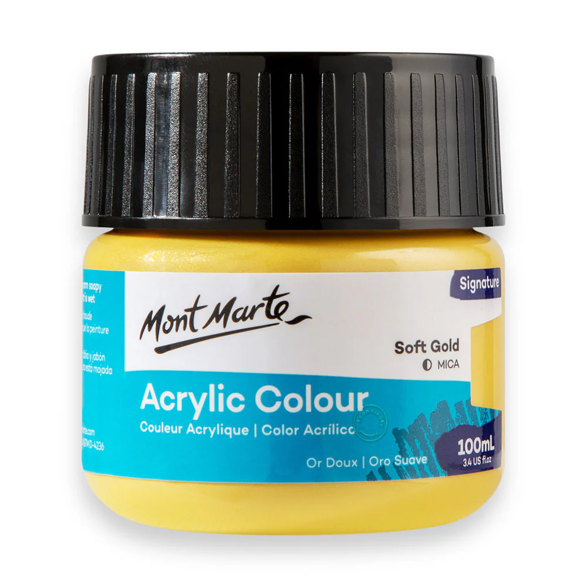 Pinturas Acrílicas Metalizadas Mont Marte 100 Ml Pote colores 8