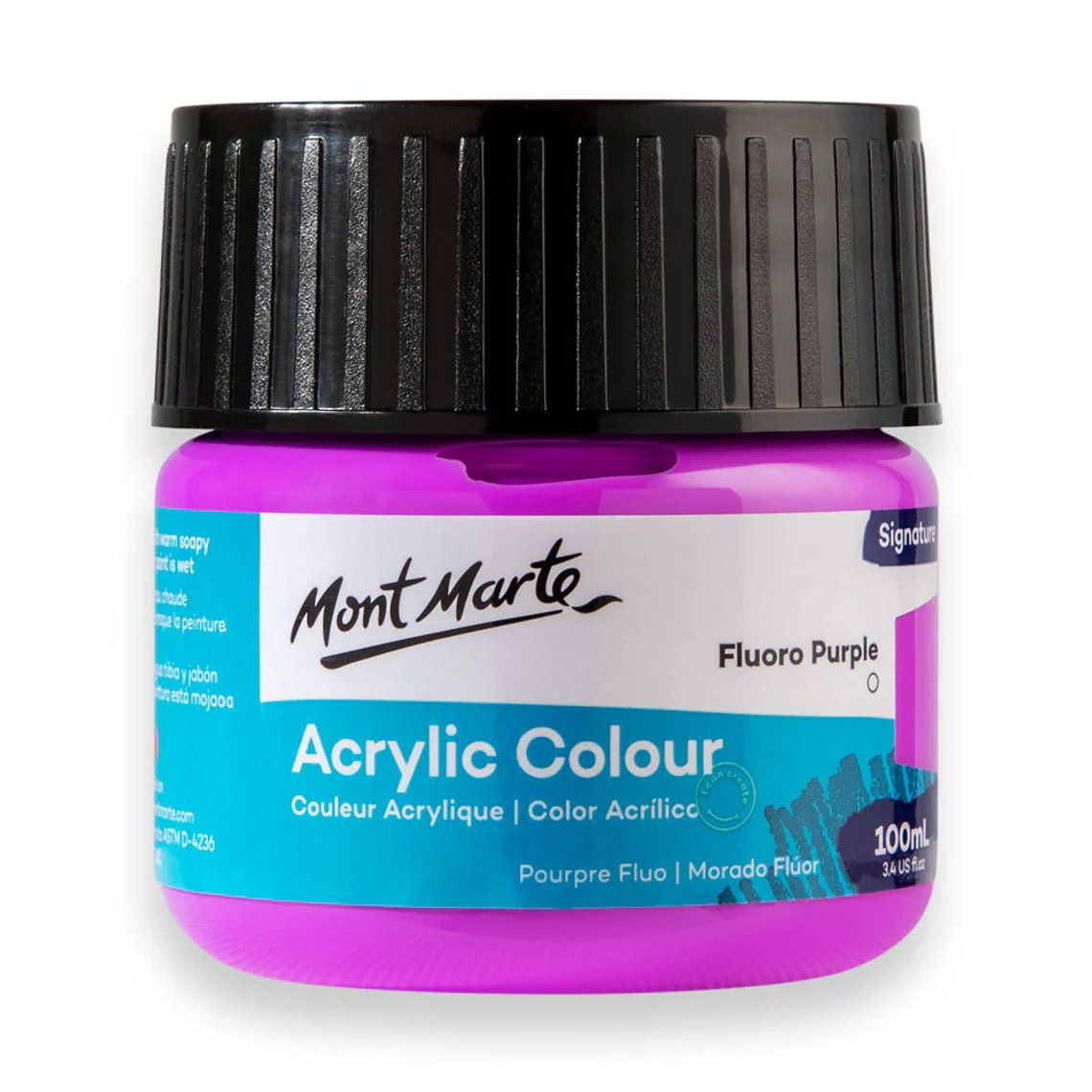 Pinturas Acrílicas Metalizadas Mont Marte 100 Ml Pote colores 15