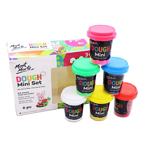 Pack 6 Masas O Plasticinas Kids Dough Mont Marte