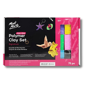 Set de Arcillas de Colores y Herramientas 75 Pcs Mont Marte