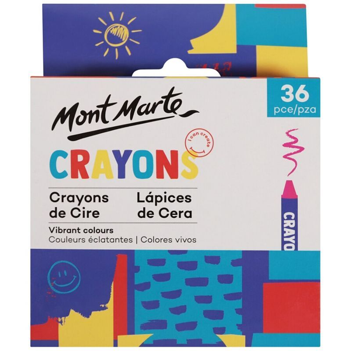 36 Crayones Compactos Mont Marte 1