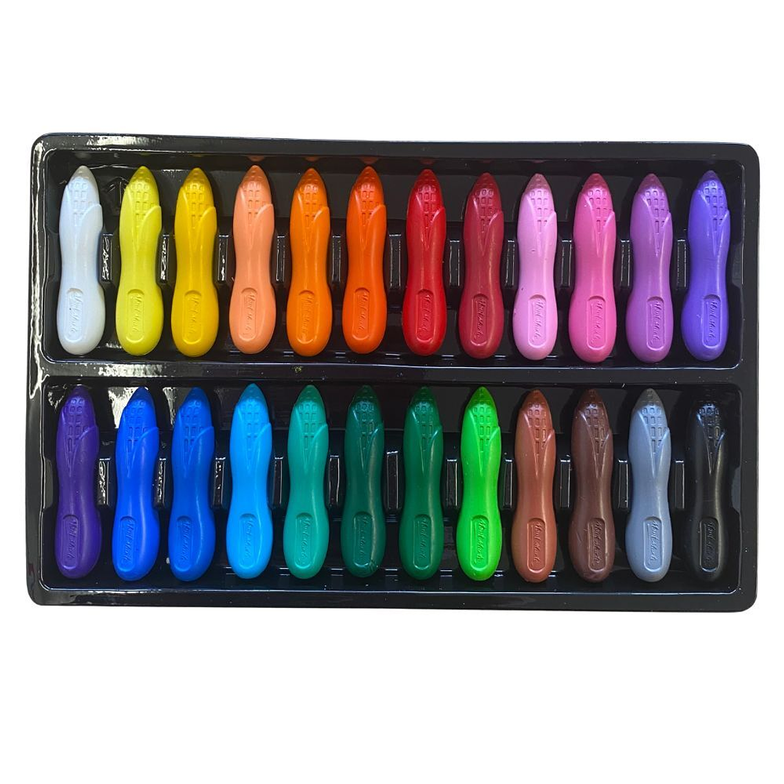 24 Crayones Ergonómicos con Forma de Maíz Mont Marte 2