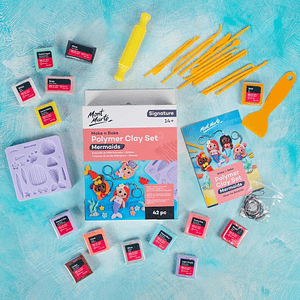 Set de Arcilla Polimérica 42pc Para Crear Sirenas Mont Marte