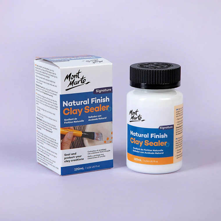 Barniz Sellador de Arcilla Acabado Natural Mont Marte 120 Ml 2