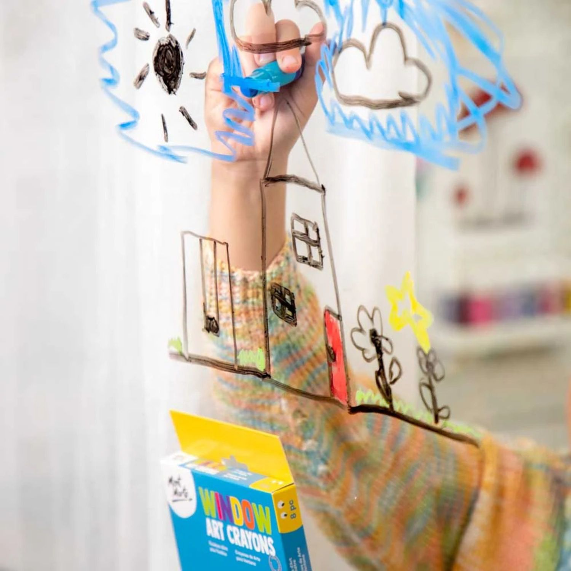 Pack 8 Crayones Lavables Para Dibujar En Ventanas Mont Marte 2