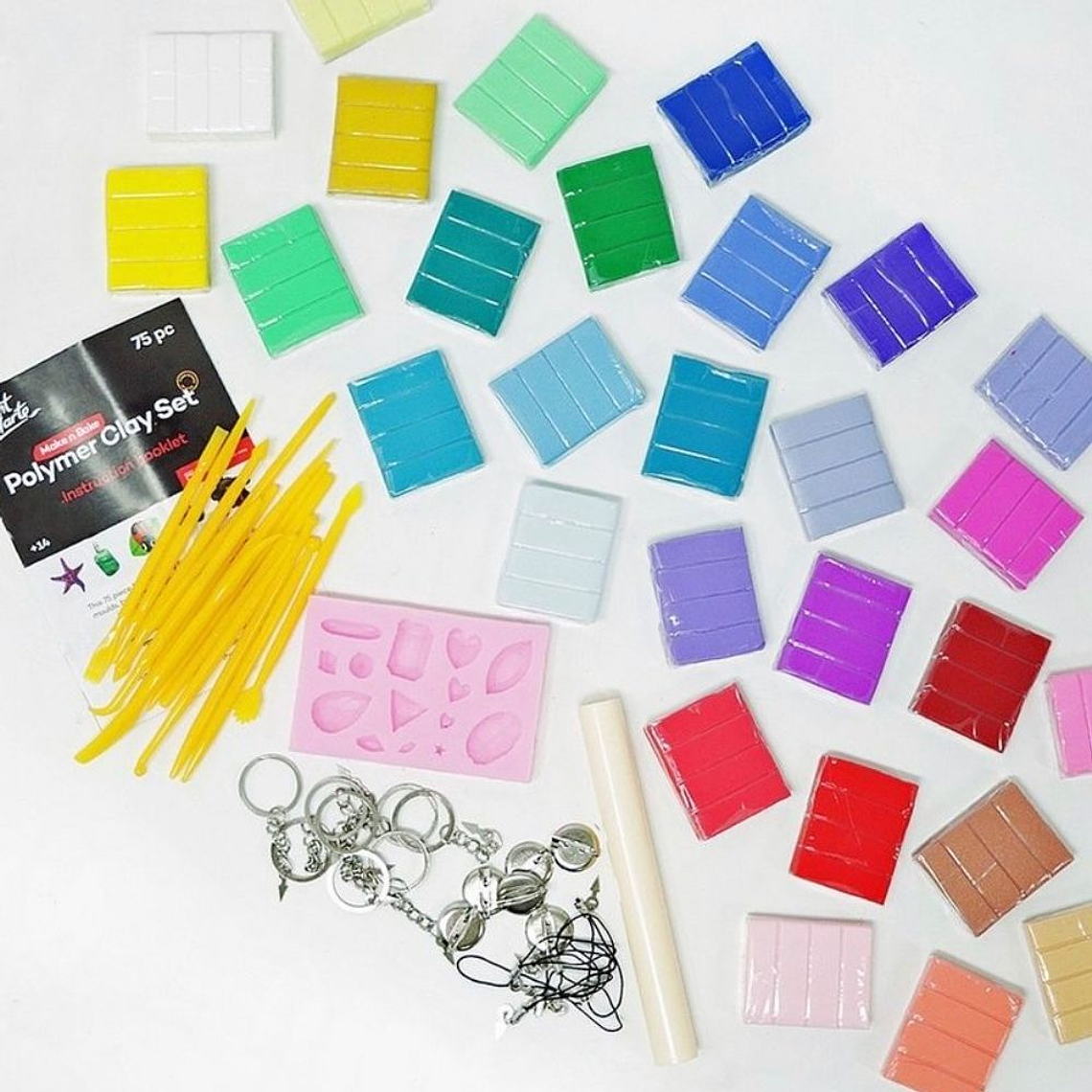 Set de Arcillas de Colores y Herramientas 75 Pcs Mont Marte 3