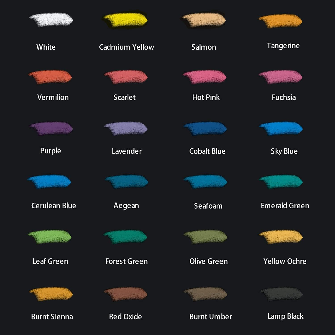 Lata 24 Pasteles Secos Suaves Para Pintar Mont Marte  2