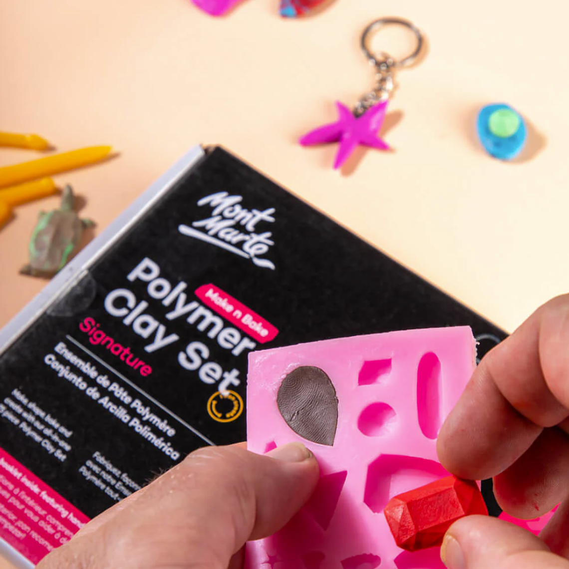 Set de Arcillas de Colores y Herramientas 75 Pcs Mont Marte 4