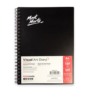 Cuaderno De Dibujo Mont Marte A4 60 Hojas Lisa Signature Negro