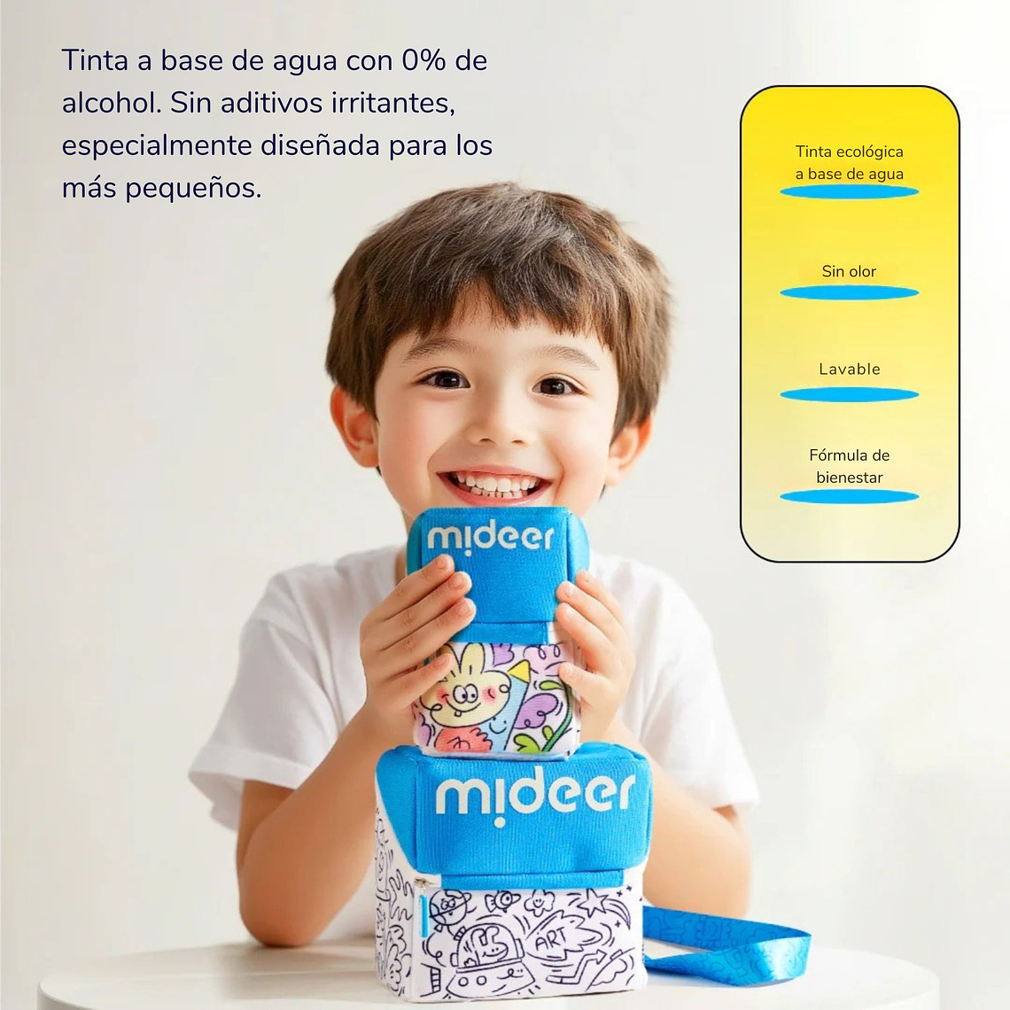 Rotuladores Acrílicos Mideer Punta Pincel Con Bolsa Personalizable Varios 4