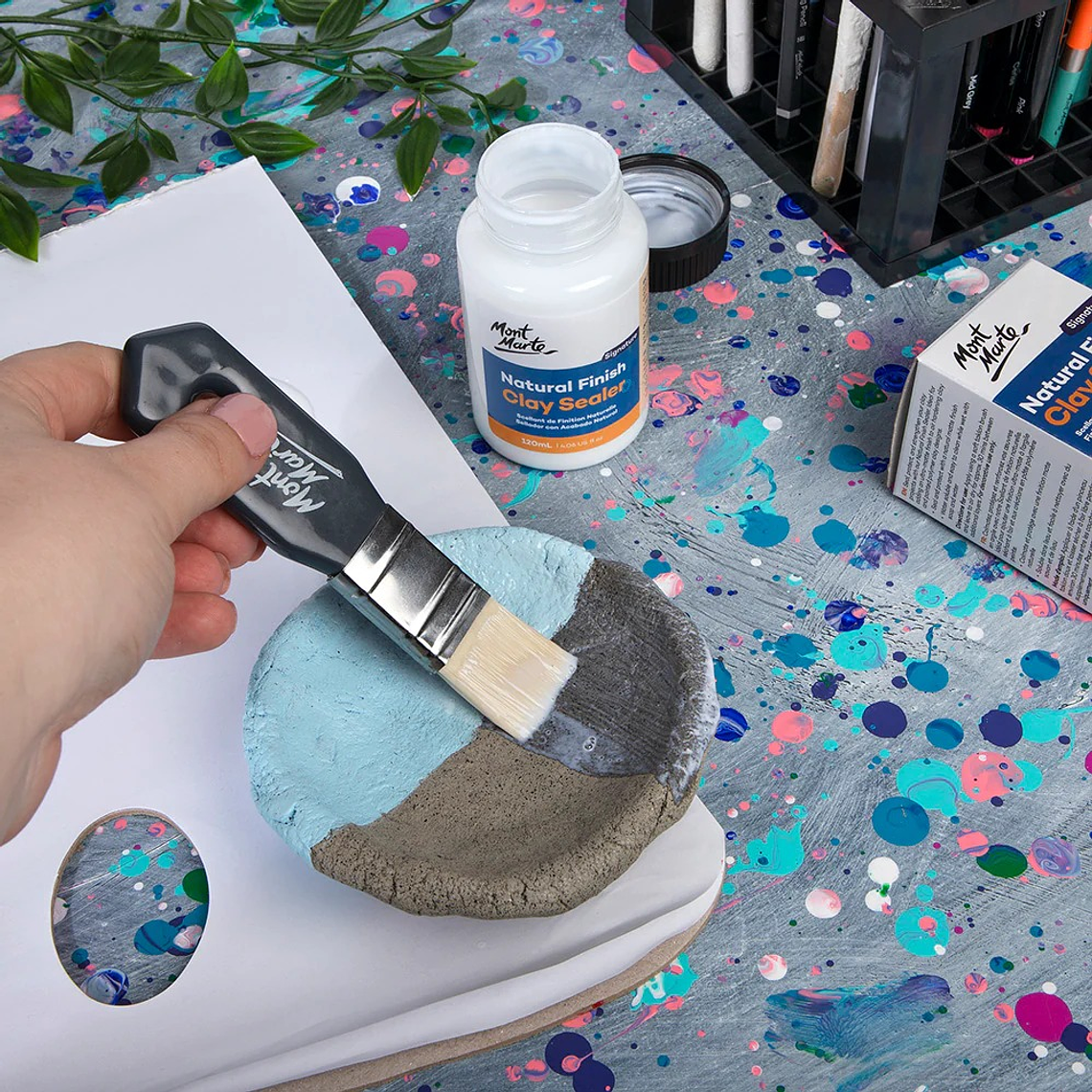 Barniz Sellador de Arcilla Acabado Natural Mont Marte 120 Ml 4